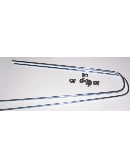 Spatbordset 26" transport metaal met stangenset - zwart