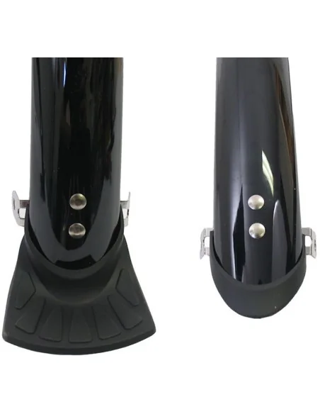 Spatbordset 28" 45 mm kunststof compleet met stangenset - zwart