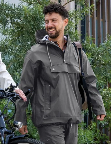 Regenjas Mirage Rainfall Closed Jacket - maat M - gemaakt van polyester soft touch - earl grey