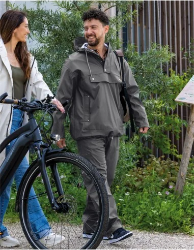 Regenjas Mirage Rainfall Closed Jacket - maat XL - gemaakt van polyester soft touch - earl grey