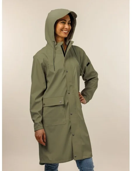 Regenjas Mirage Rainfall Trenchcoat - maat XL - gemaakt van polyester soft touch - olive green