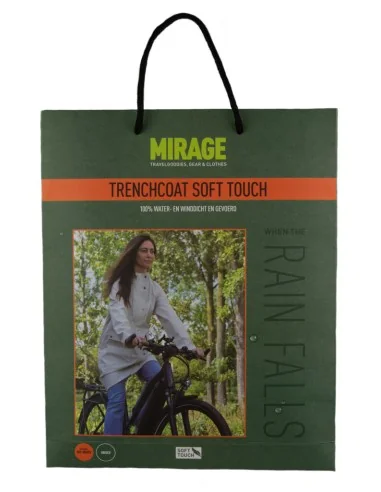 Regenjas Mirage Rainfall Trenchcoat - maat XL - gemaakt van polyester soft touch - olive green