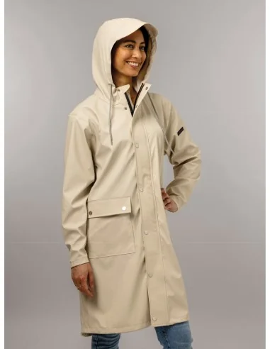 Regenjas Mirage Rainfall Trenchcoat - maat L - gemaakt van polyester soft touch - off white
