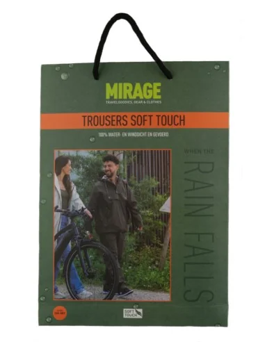 Regenbroek Mirage Rainfall Trouser Soft Touch - maat M - earl grey