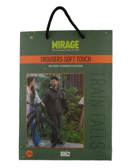 Regenbroek Mirage Rainfall Trouser Soft Touch - maat XL - earl grey