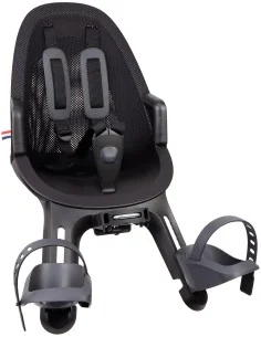Kinderzitje voor Qibbel Air - Midnight Black - inclusief stuurpenadapter voor geïntegreerde kabels