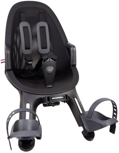 Kinderzitje voor Qibbel Air - Midnight Black - inclusief stuurpenadapter voor geïntegreerde kabels