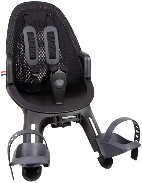 Kinderzitje voor Qibbel Air - Midnight Black - inclusief stuurpenadapter voor geïntegreerde kabels