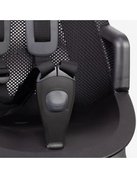 Kinderzitje voor Qibbel Air - Midnight Black - inclusief stuurpenadapter voor geïntegreerde kabels