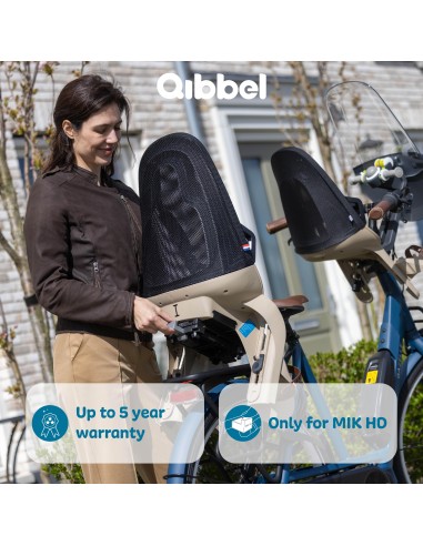 Kinderzitje achter Qibbel Air met MIK-HD bevestiging - Hazel Brown