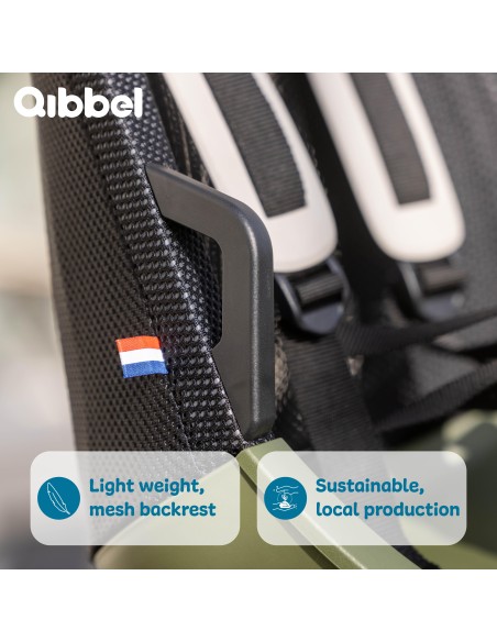 Kinderzitje achter Qibbel Air met MIK-HD bevestiging - Hazel Brown