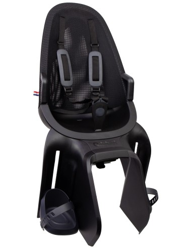 Kinderzitje achter Qibbel Air met AVS+ bevestiging - Midnight Black