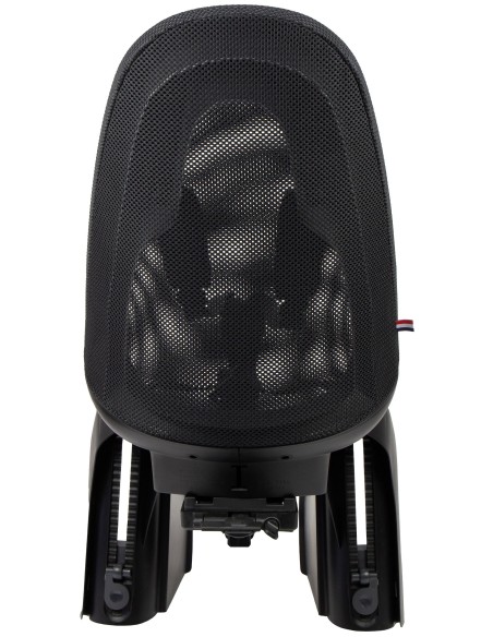 Kinderzitje achter Qibbel Air met AVS+ bevestiging - Midnight Black