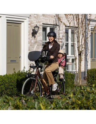 Kinderzitje achter Qibbel Air met AVS+ bevestiging - Midnight Black