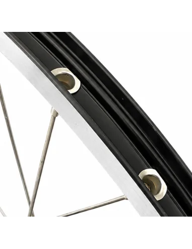 Achterwiel 28 inch Nexus 7 naaf (zwart) - ZAC2000 velg (zwart/zilver) met RVS spaken - voor schijfrem