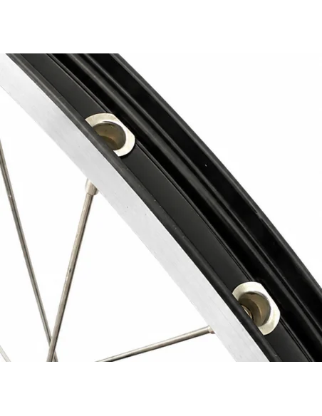 Achterwiel 28 inch Nexus 7 naaf (zwart) - ZAC2000 velg (zwart/zilver) met RVS spaken - voor schijfrem