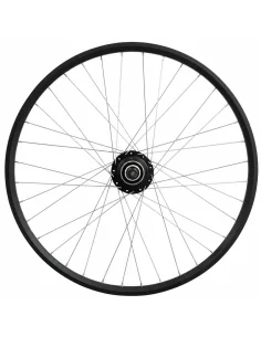 Achterwiel 28 1/4inch Nexus 8 naaf (zwart) - ZAC2000 velg (zwart) met RVS spaken - voor schijfrem