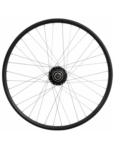 Achterwiel 28 1/4inch Nexus 8 naaf (zwart) - ZAC2000 velg (zwart) met RVS spaken - voor schijfrem