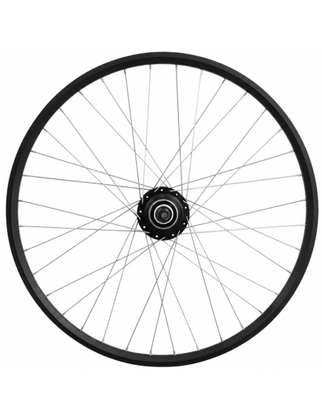 Achterwiel 28 1/4inch Nexus 8 naaf (zwart) - ZAC2000 velg (zwart) met RVS spaken - voor schijfrem
