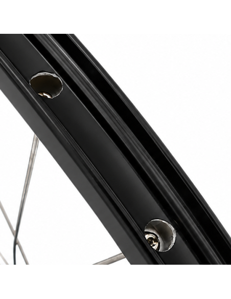 Achterwiel 28 1/4inch Nexus 8 naaf (zwart) - ZAC2000 velg (zwart) met RVS spaken - voor schijfrem
