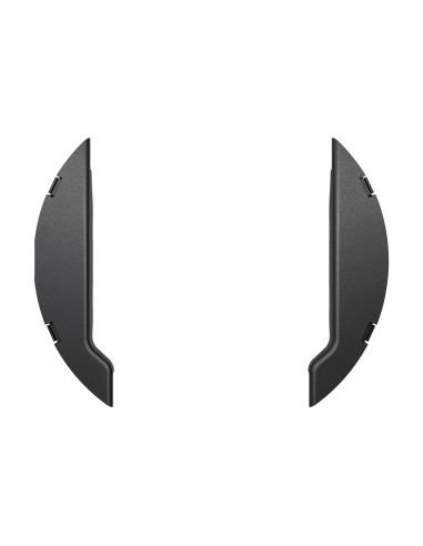 Afdekkapjes ringslot Axa Atlas Large - zwart (set)