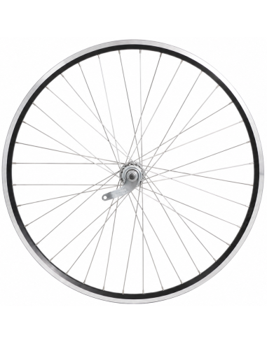 Achterwiel 28 1/4inch - Favorit remnaaf - ZAC2000 velg (zwart/zilver)