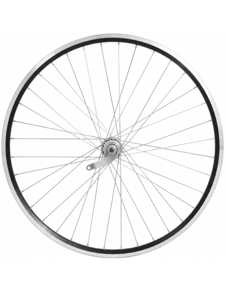 Achterwiel 28 1/4inch - Favorit remnaaf - ZAC2000 velg (zwart/zilver)