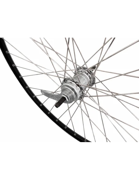 Achterwiel 28 1/4inch - Favorit remnaaf - ZAC2000 velg (zwart/zilver)