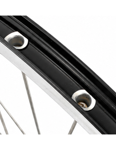 Achterwiel 28 1/4inch - Favorit remnaaf - ZAC2000 velg (zwart/zilver)