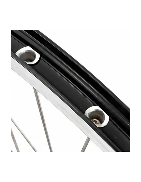 Achterwiel 28 1/4inch - Favorit remnaaf - ZAC2000 velg (zwart/zilver)