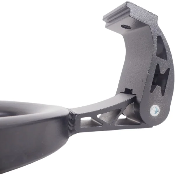 Middenstandaard 28" Edge Double 2-poot 30cm aluminium - zwart