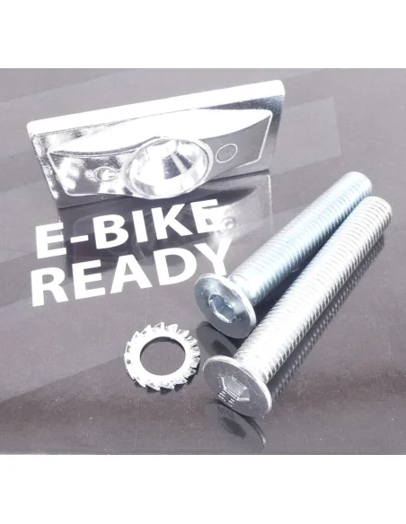 Middenstandaard 28" Edge Double 2-poot 30cm aluminium - zwart