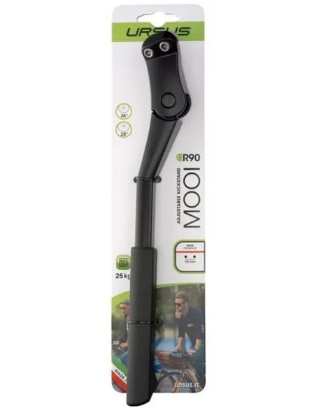 Fietsstandaard 26-28" Ursus Mooi achterbrugmontage - met 40mm bevestigingsplaat - zwart