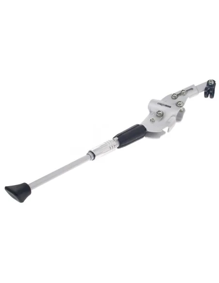 Zijstandaard achterbrugmontage 24 t/m 28" Ergotec universeel - zilver