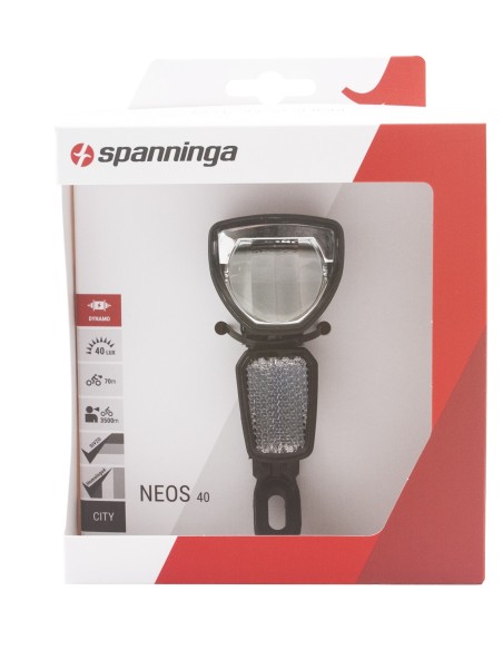Koplamp Spanninga Neos 40 XDc voor dynamo - zwart