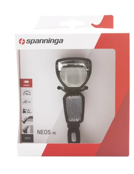 Koplamp Spanninga Neos 40 XDc voor dynamo - zwart