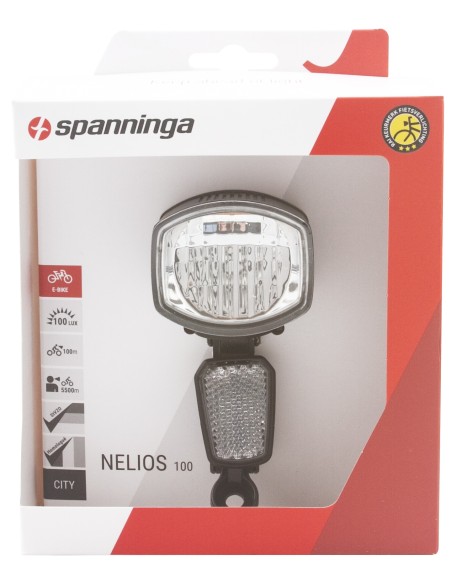 Koplamp Spanninga Nelios 100 XE e-bike 6-36 Volt