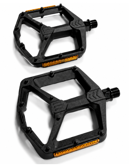Pedalen BMX-freestyle aluminium - zwart