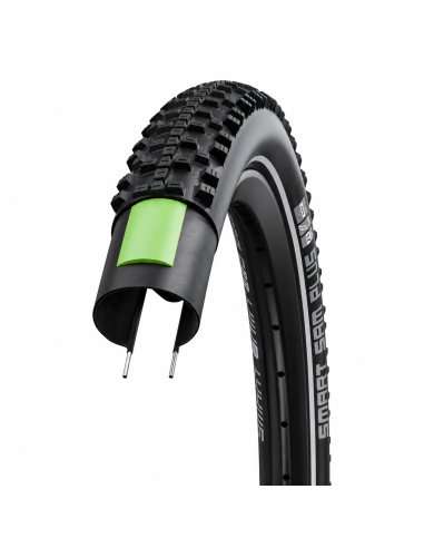 Buitenband Schwalbe Smart Sam plus-DD 26 x 2.25" / 57-559 mm - Zwart