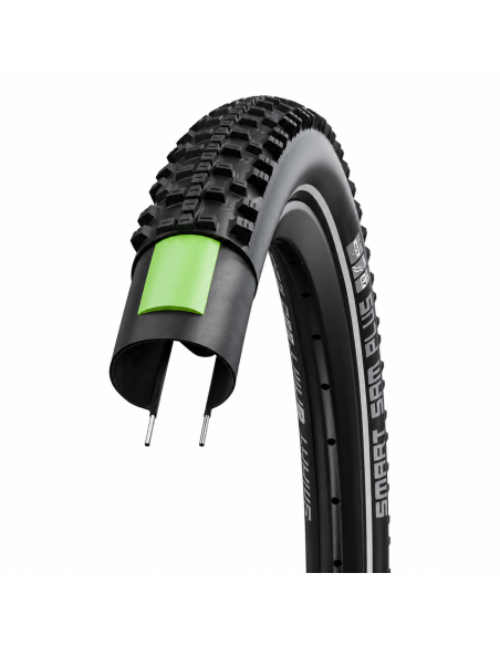 Buitenband Schwalbe Smart Sam plus-DD 26 x 2.25" / 57-559 mm - Zwart
