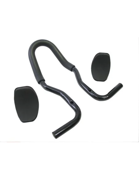 Opzetstuur Tranz X Tri-bar JD802 met schuim 25,4 mmm - zwart