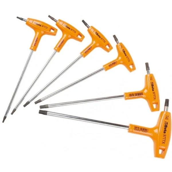 Torx stiftsleutelset Beta Tools 97TTX/S6 (6 delig)