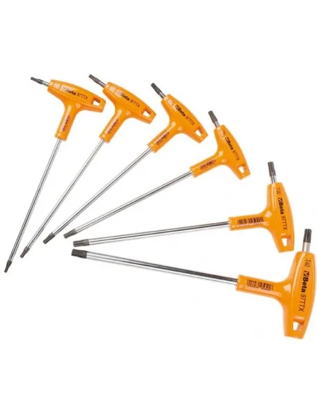 Torx stiftsleutelset Beta Tools 97TTX/S6 (6 delig)