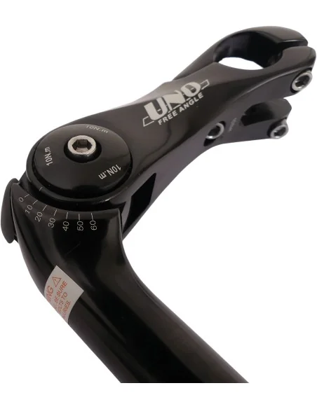 Stuurpen Kalloy verstelbaar 22,2 / 90x180 / 25,4 mm - zwart