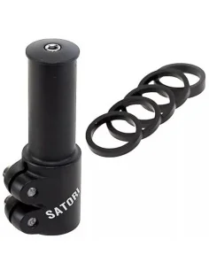 Stuurpenverlenger Satori 1-1/8" - zwart