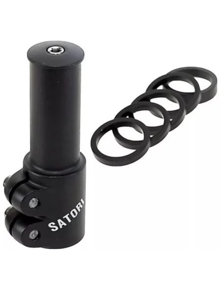 Stuurpenverlenger Satori 1-1/8" - zwart