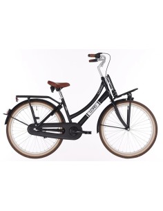 Kinderfiets BIKEFUN KIDS Load New 26'' met voor- en achterdrager - mat/zwart