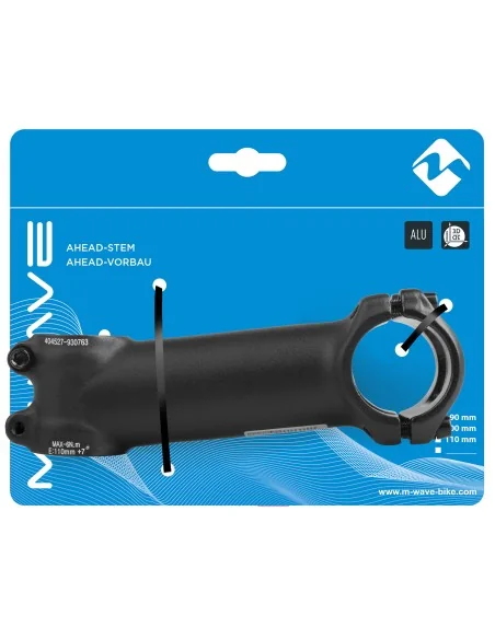 A-head stuurpen Zoom 28,6 / 110 / 31,8 mm - zwart