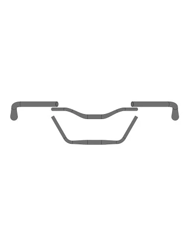 Stuur Ergotec Moon Cruiser ø31,8 x 610 mm - zwart
