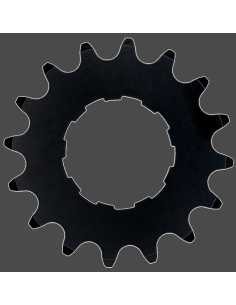 Tandwiel KMC Voor enviolo 16T O-MO Staal 3/32 inch - Zwart
